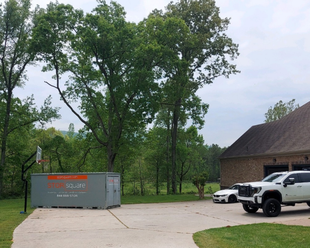 mobile storage unit in Belmont