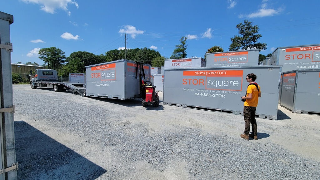 secure shipping container storage