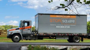 STORsquare portable self storage moving truck serving homes in the Lakeland area